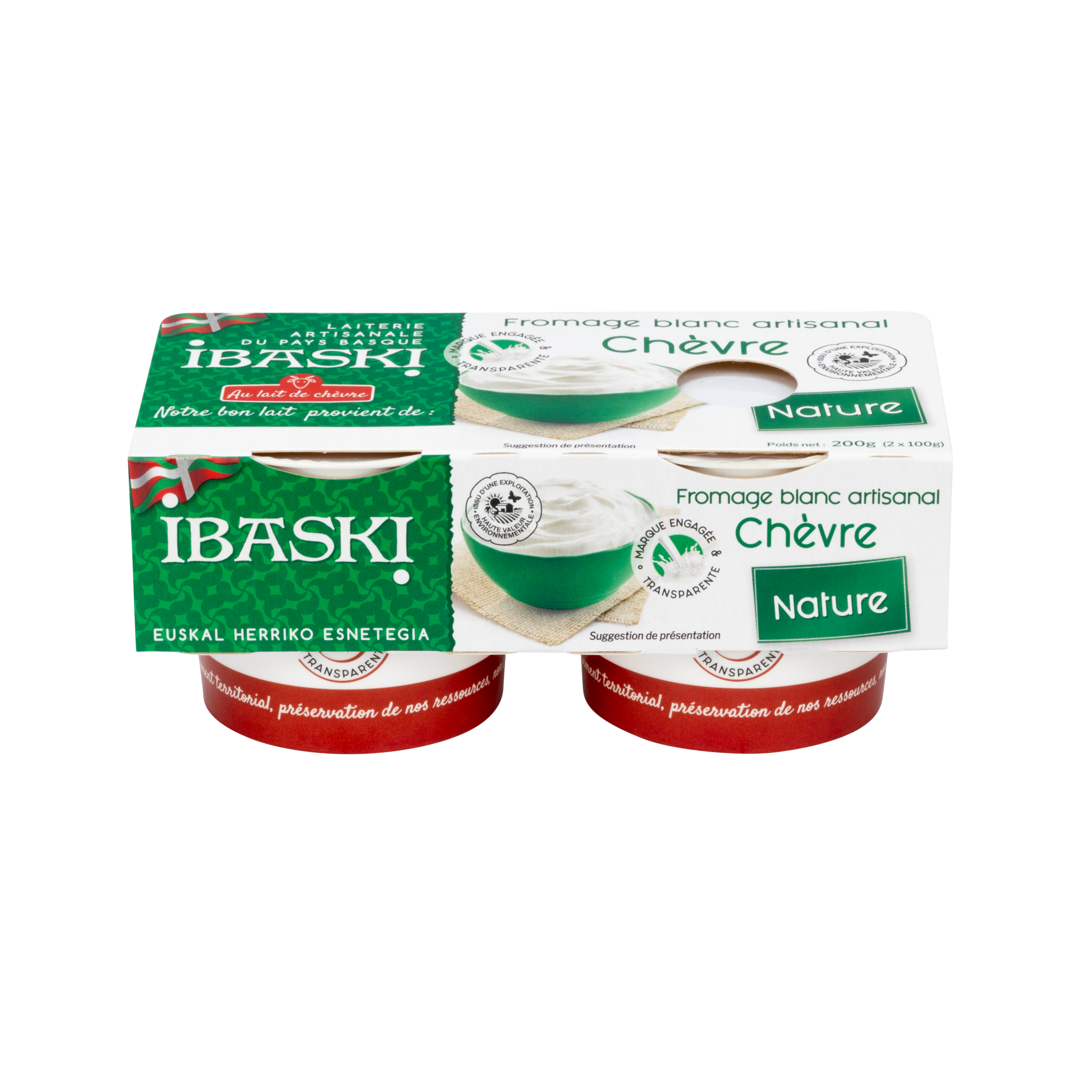 Fromage blanc artisanal chèvre nature