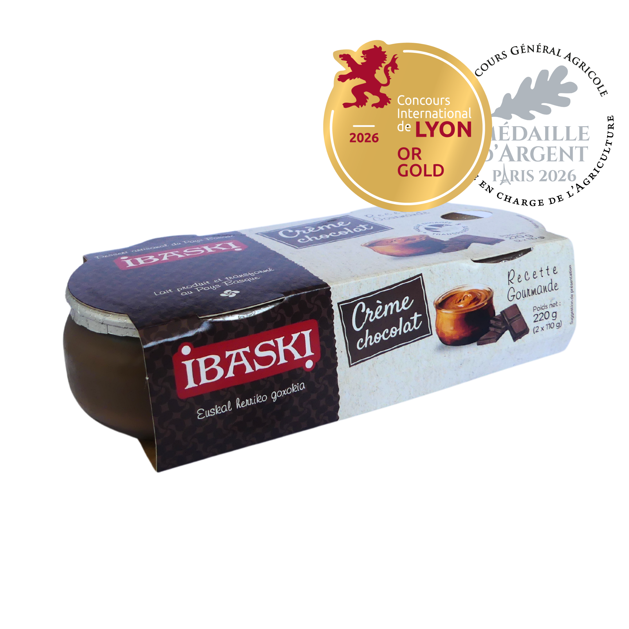 Crème aux œufs chocolat noir