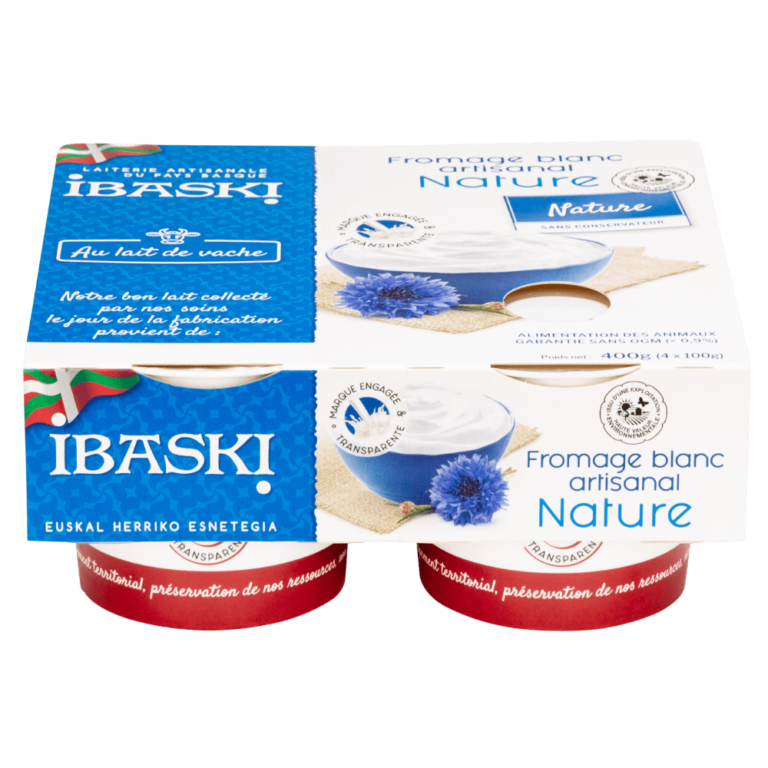 Fromage blanc artisanal nature IBASKI
