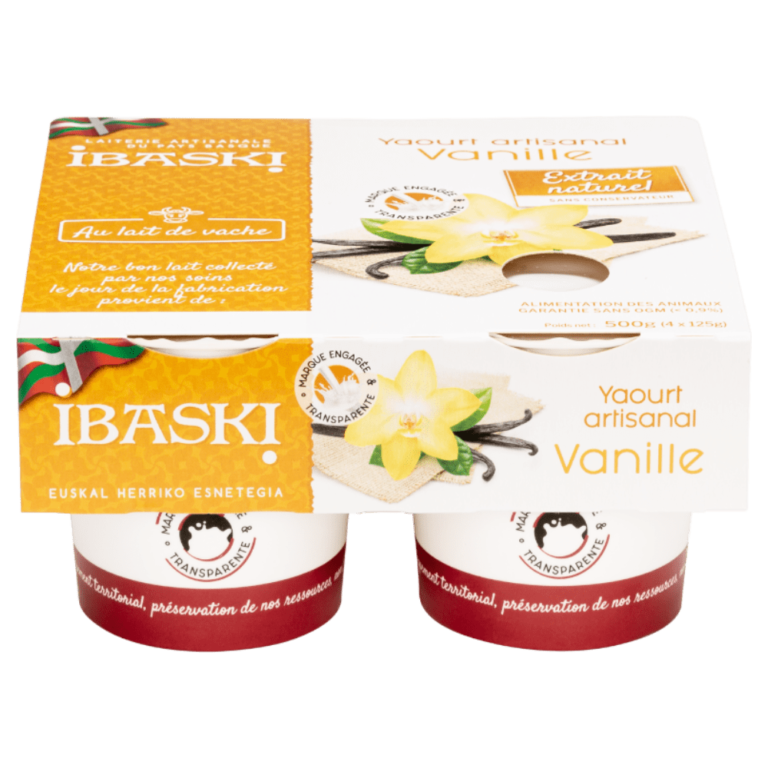 Yaourt artisanal vanille IBASKI