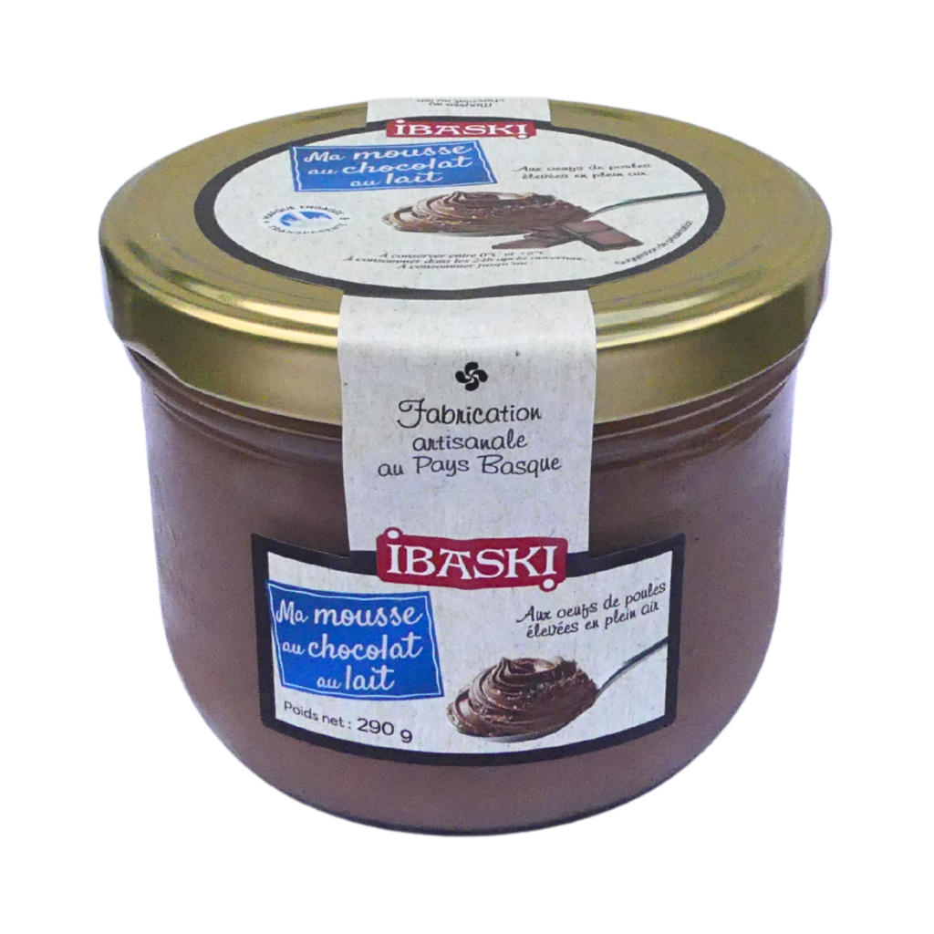 Mousse artisanale au chocolat au lait - à partager | IBASKI
