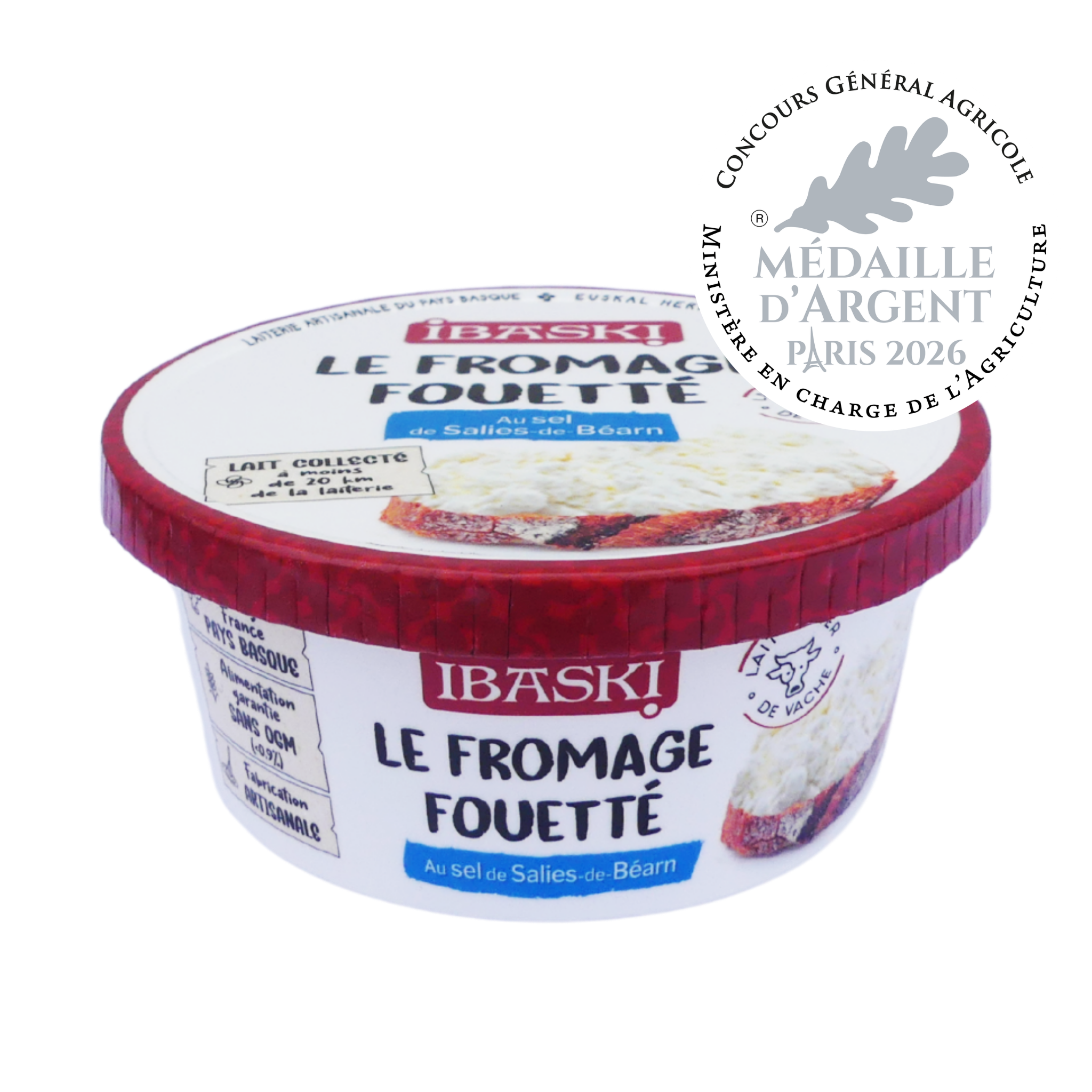 Fromage fouetté au sel de Salies-de-Béarn