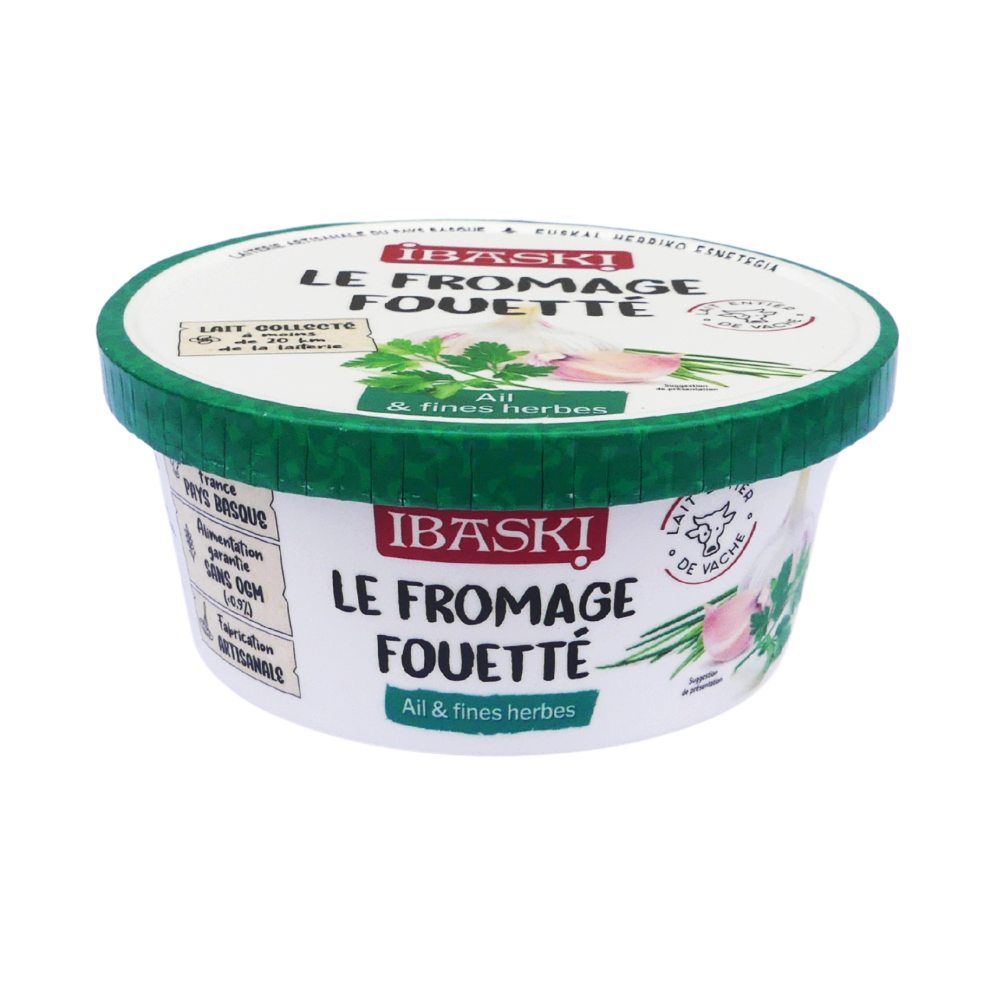 Fromage fouetté ail et fines herbes