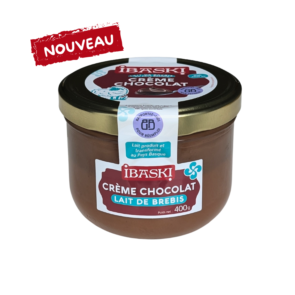 Crème lait de brebis au chocolat